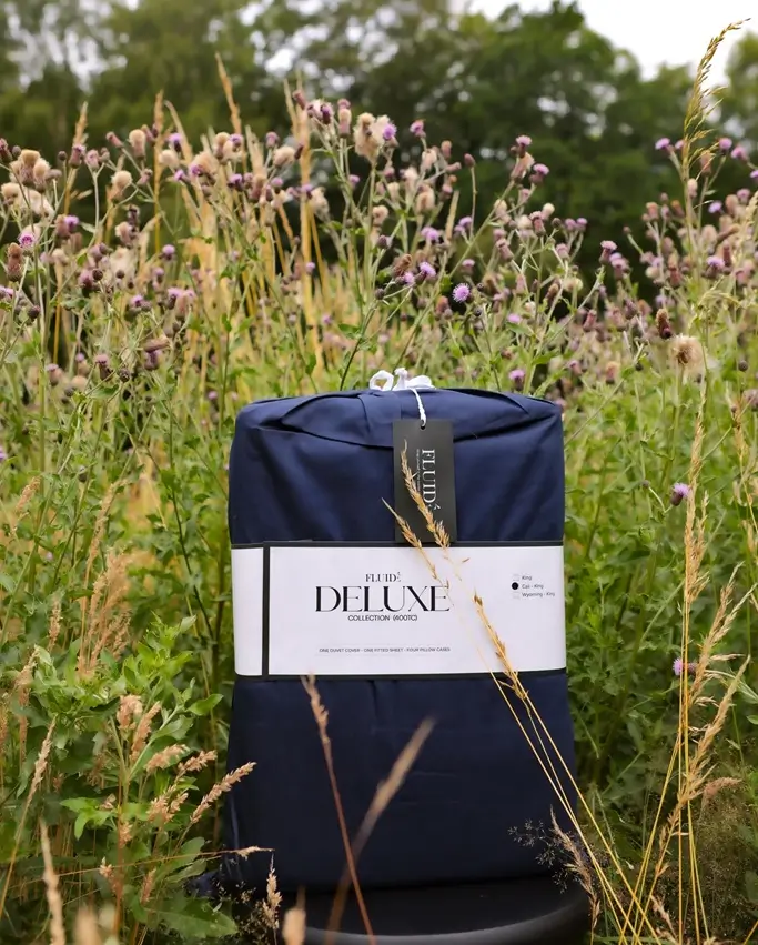 Deluxe kit bedsheet collection – 400tc cotton sateen navy blue