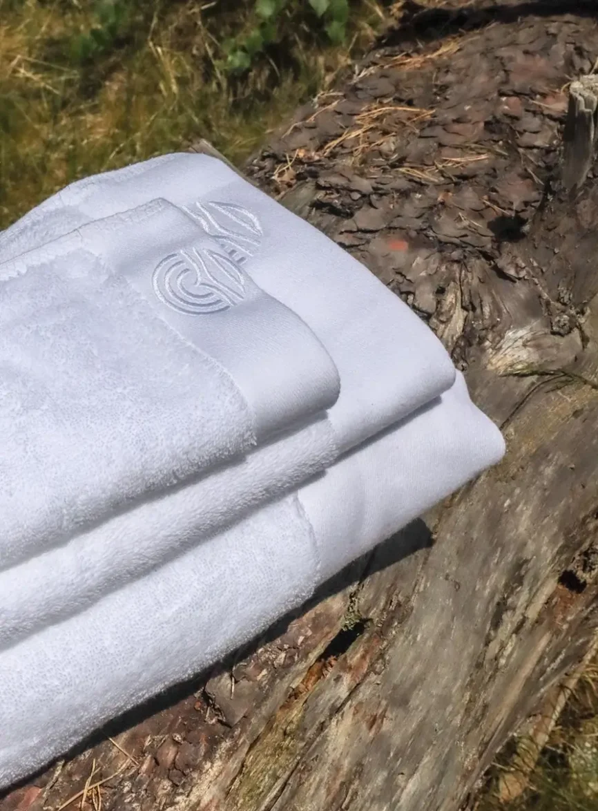 Elba 3pcs towel collection white